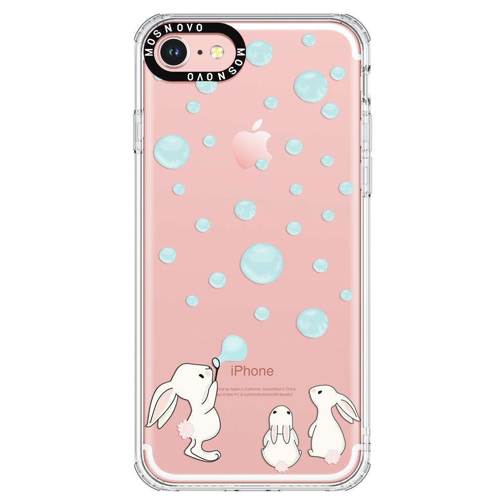 Bunny Blow Bubble Phone Case - iPhone 7 Case - MOSNOVO