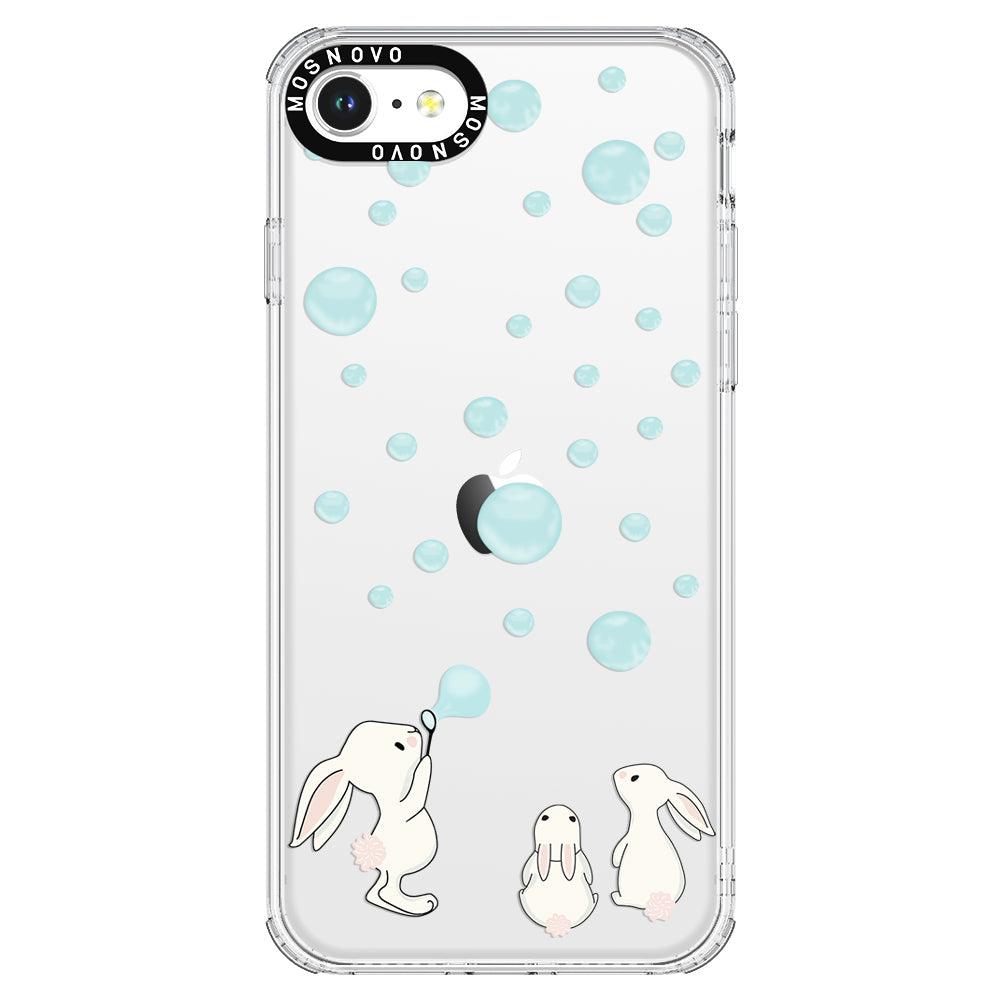 Bunny Blow Bubble Phone Case - iPhone 7 Case - MOSNOVO