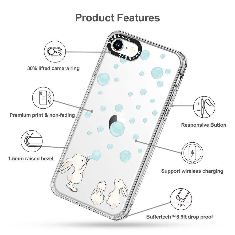 Bunny Blow Bubble Phone Case - iPhone SE 2020 Case - MOSNOVO