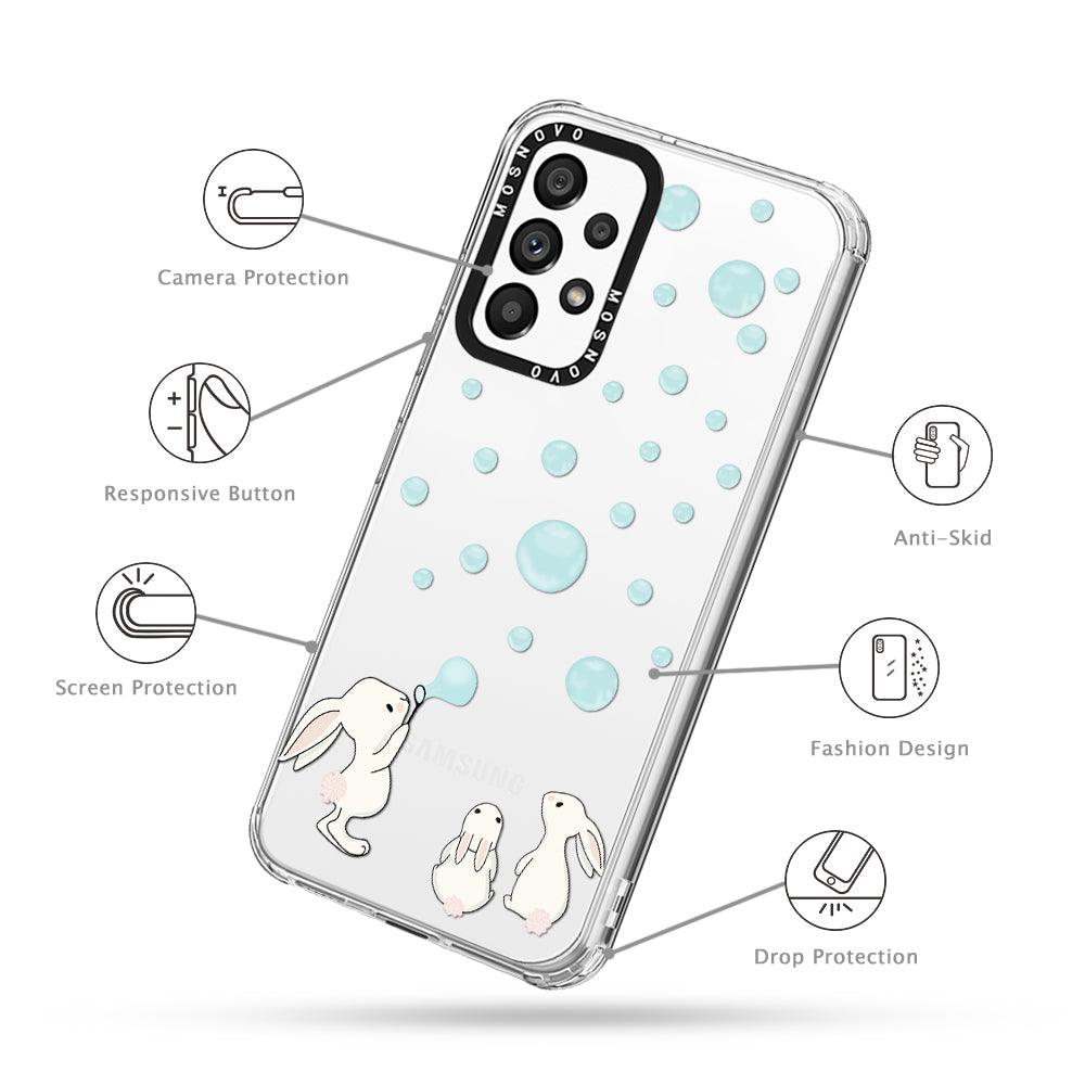 Bunny Blow Bubble Phone Case - Samsung Galaxy A53 Case - MOSNOVO
