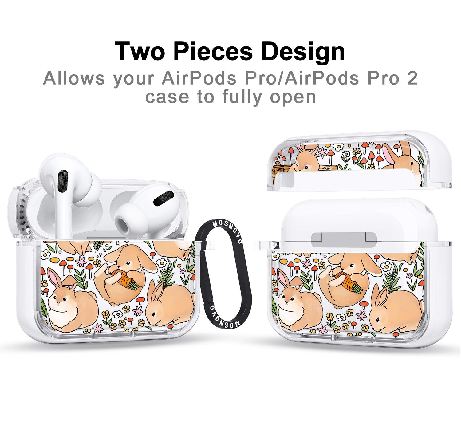 Cute Bunny Garden AirPods Pro 2 Case (2nd Generation) - MOSNOVO