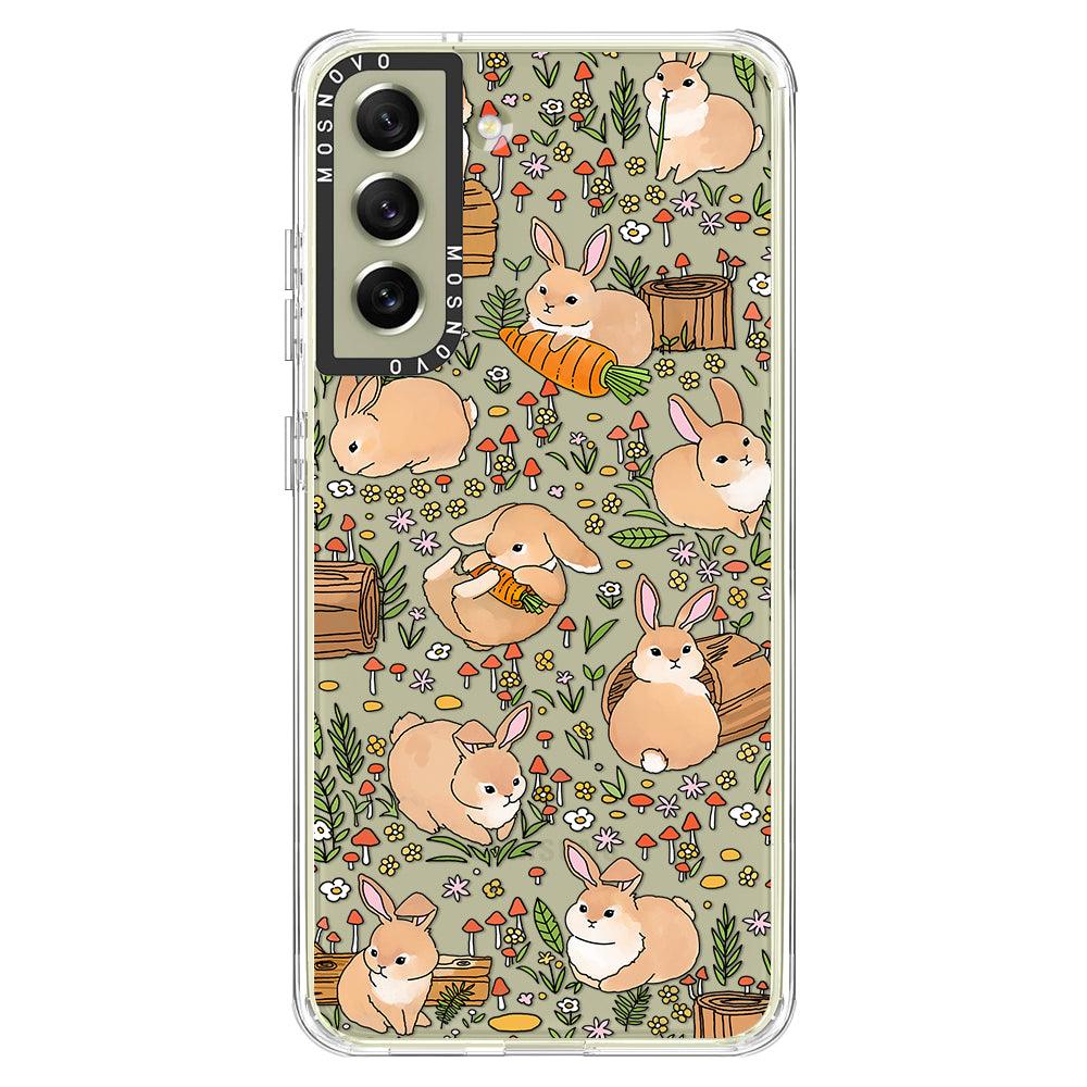 Bunny Garden Phone Case - Samsung Galaxy S21 FE Case - MOSNOVO