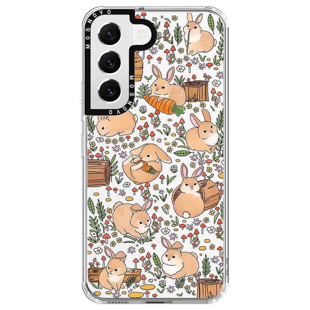 Bunny Garden Phone Case - Samsung Galaxy S22 Plus Case - MOSNOVO