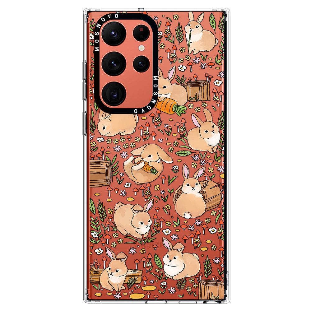 Bunny Garden Phone Case - Samsung Galaxy S22 Ultra Case - MOSNOVO
