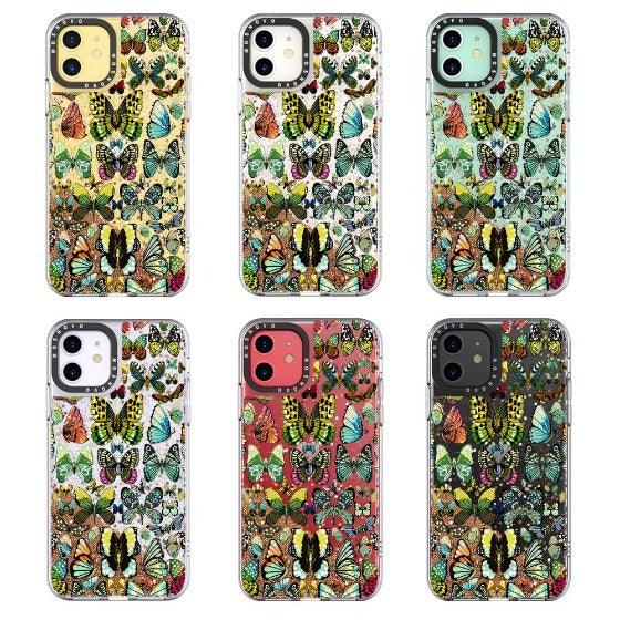 Butterflies Glitter Phone Case - iPhone 11 Case - MOSNOVO