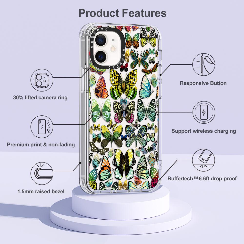 Butterflies Phone Case - iPhone 12 Mini Case - MOSNOVO