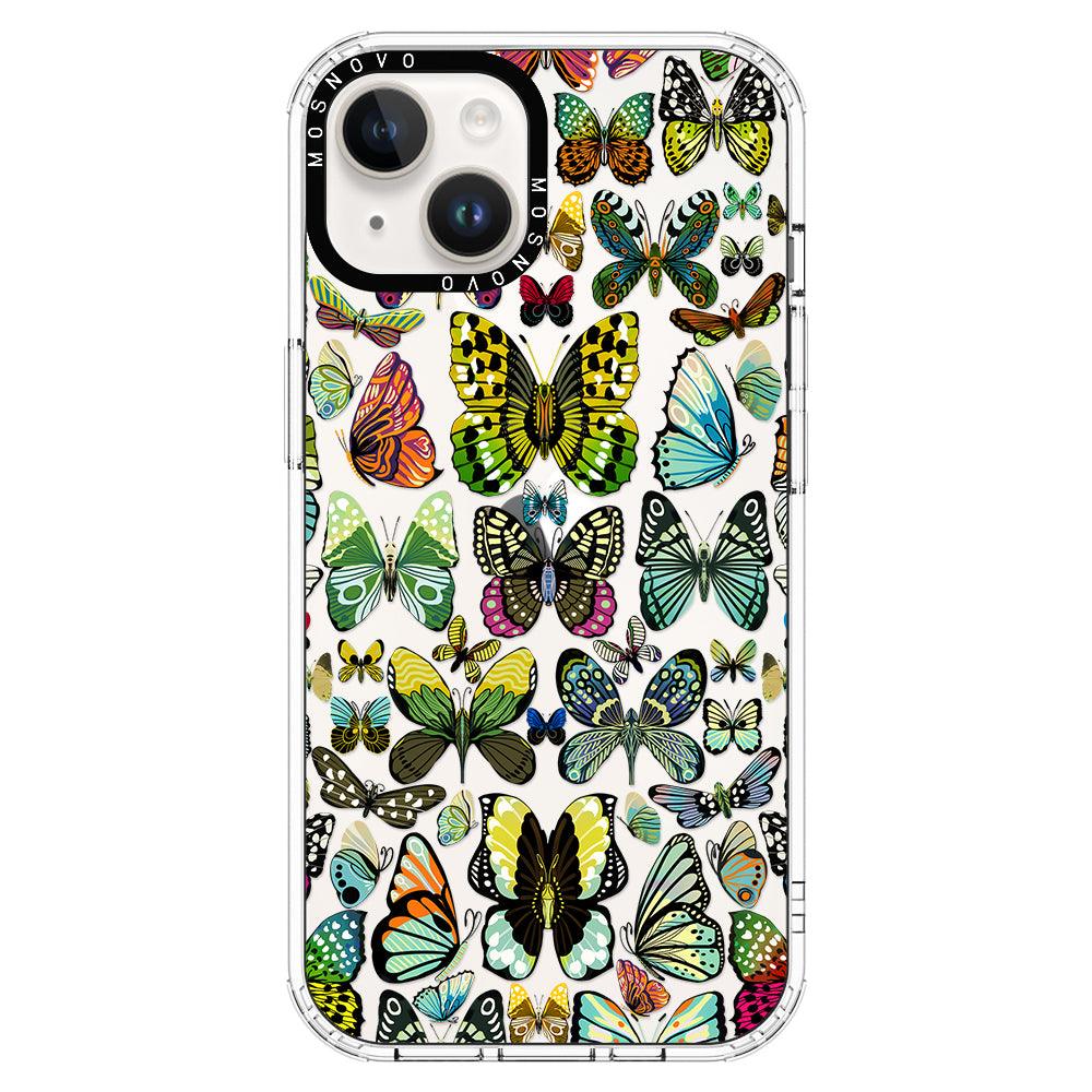 Butterflies Phone Case - iPhone 14 Plus Case - MOSNOVO