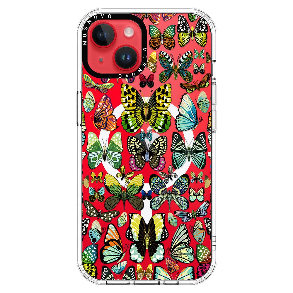 Butterflies Phone Case - iPhone 14 Plus Case - MOSNOVO