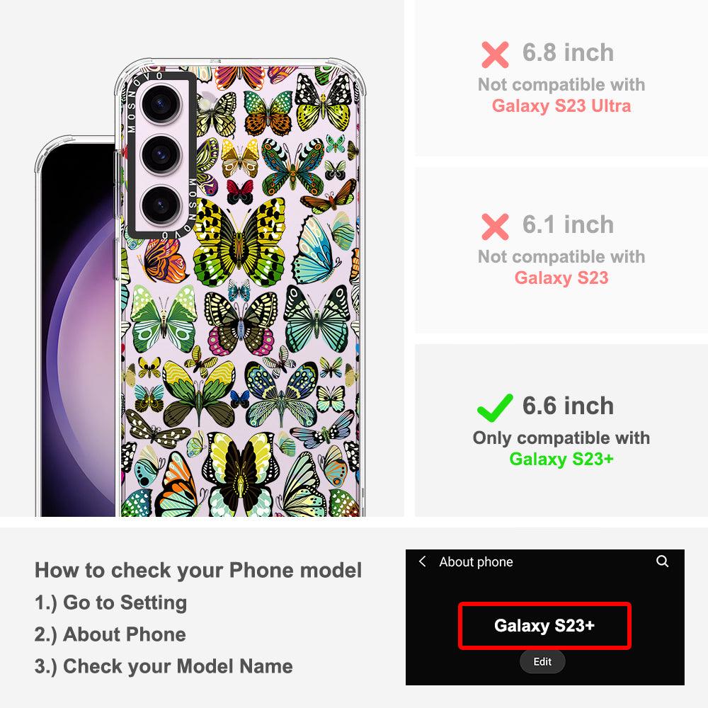 Butterflies Phone Case - Samsung Galaxy S23 Plus Case - MOSNOVO
