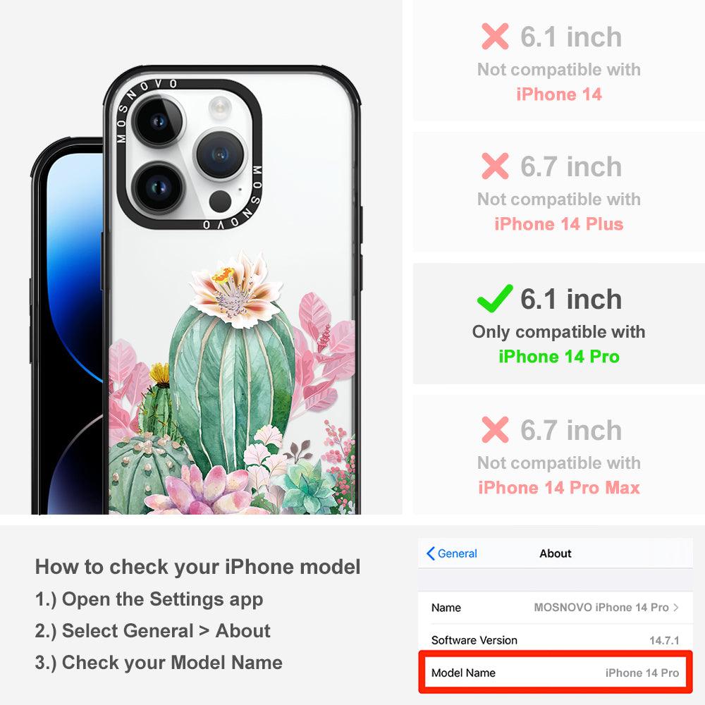 Cactaceae Phone Case - iPhone 14 Pro Case - MOSNOVO