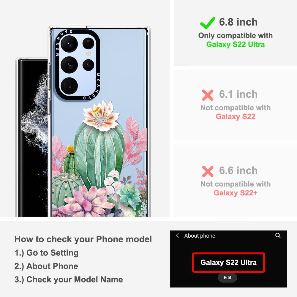 Cactaceae Phone Case - Samsung Galaxy S22 Ultra Case - MOSNOVO
