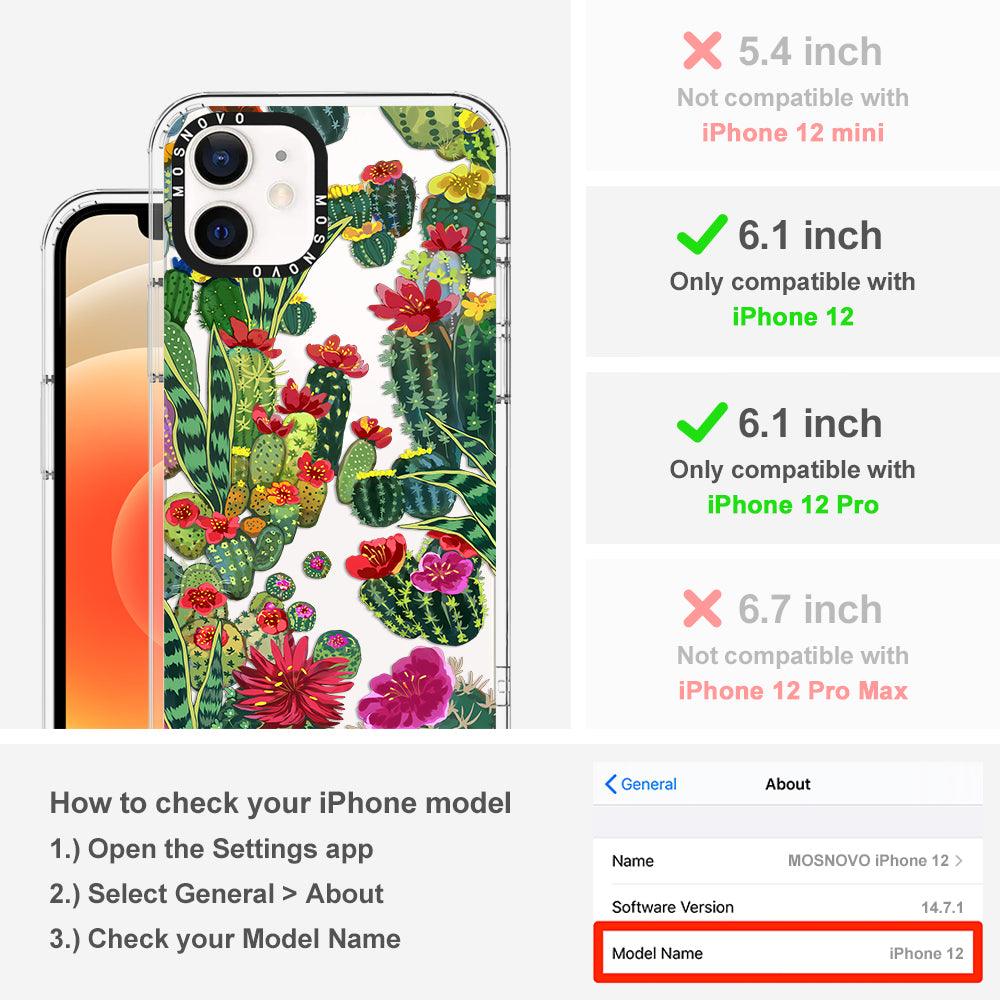 Cactus Garden Phone Case - iPhone 12 Case - MOSNOVO