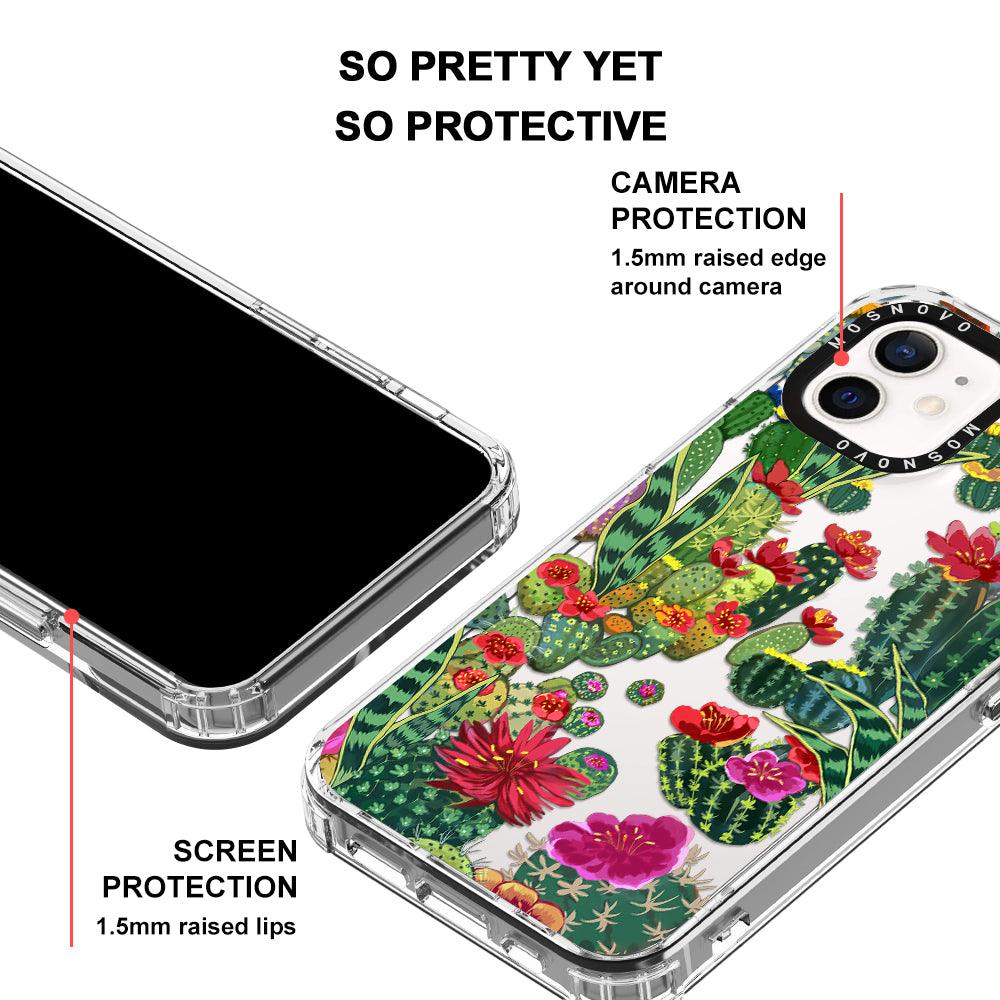 Cactus Garden Phone Case - iPhone 12 Mini Case - MOSNOVO