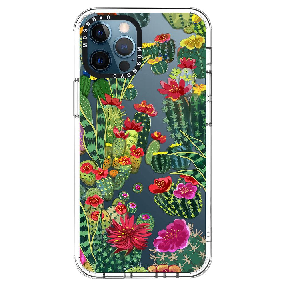 Cactus Garden Phone Case - iPhone 12 Pro Case - MOSNOVO