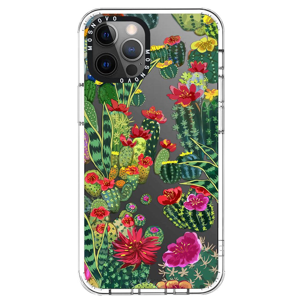 Cactus Garden Phone Case - iPhone 12 Pro Case - MOSNOVO
