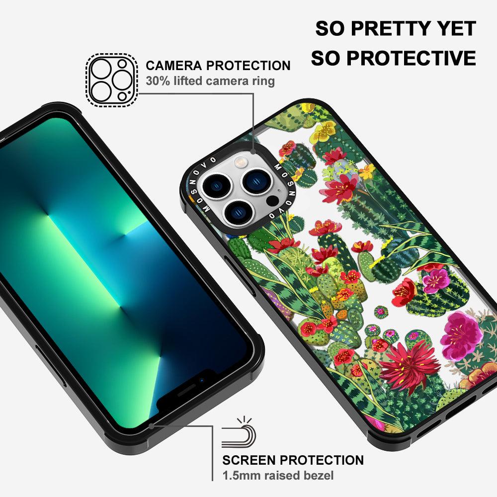 Cactus Garden Phone Case - iPhone 13 Pro Max Case - MOSNOVO