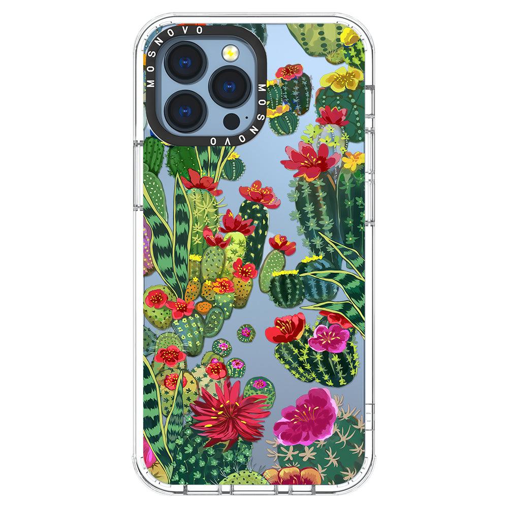Cactus Garden Phone Case - iPhone 13 Pro Max Case - MOSNOVO