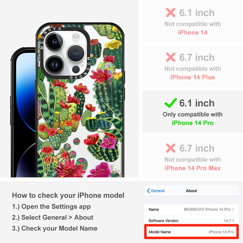 Cactus Garden Phone Case - iPhone 14 Pro Case - MOSNOVO