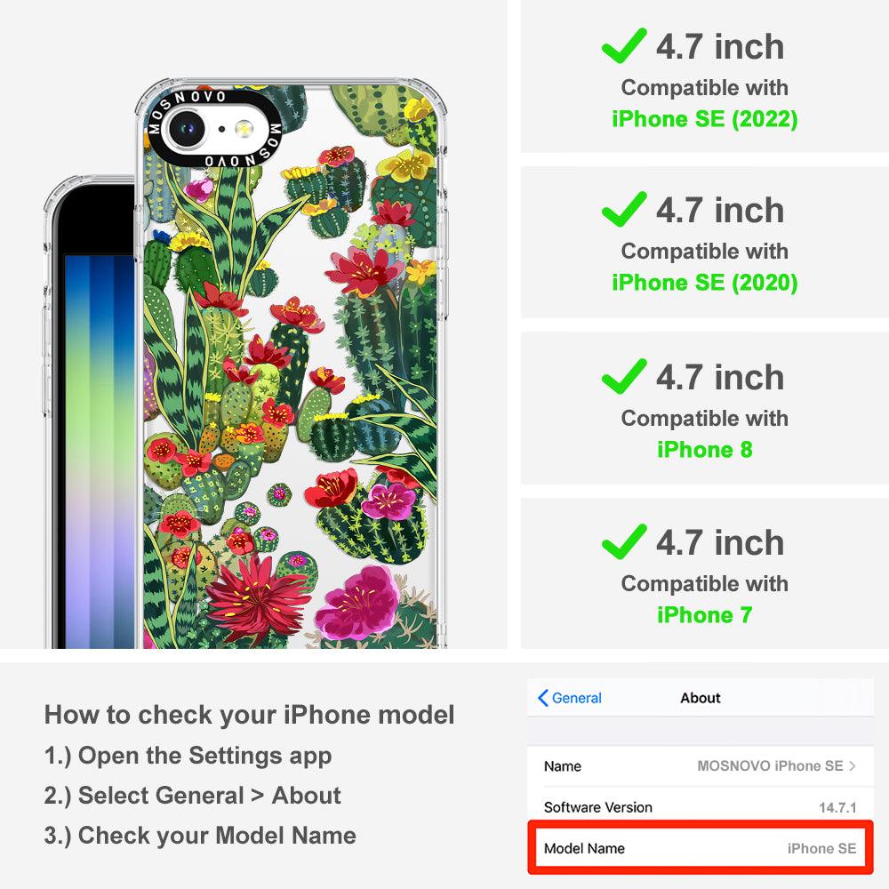 Cactus Botany Phone Case - iPhone SE 2020 Case - MOSNOVO