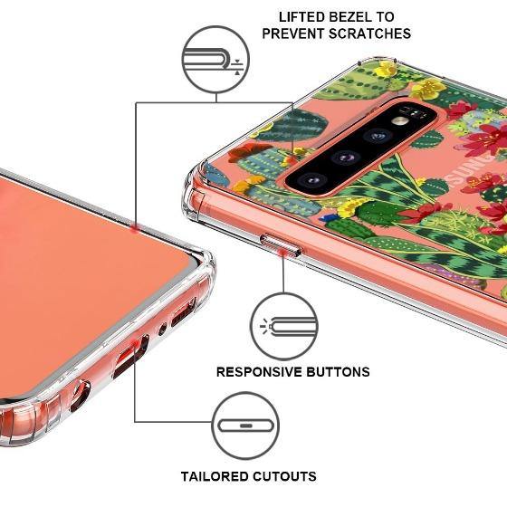 Cactus Botany Phone Case - Samsung Galaxy S10 Case - MOSNOVO