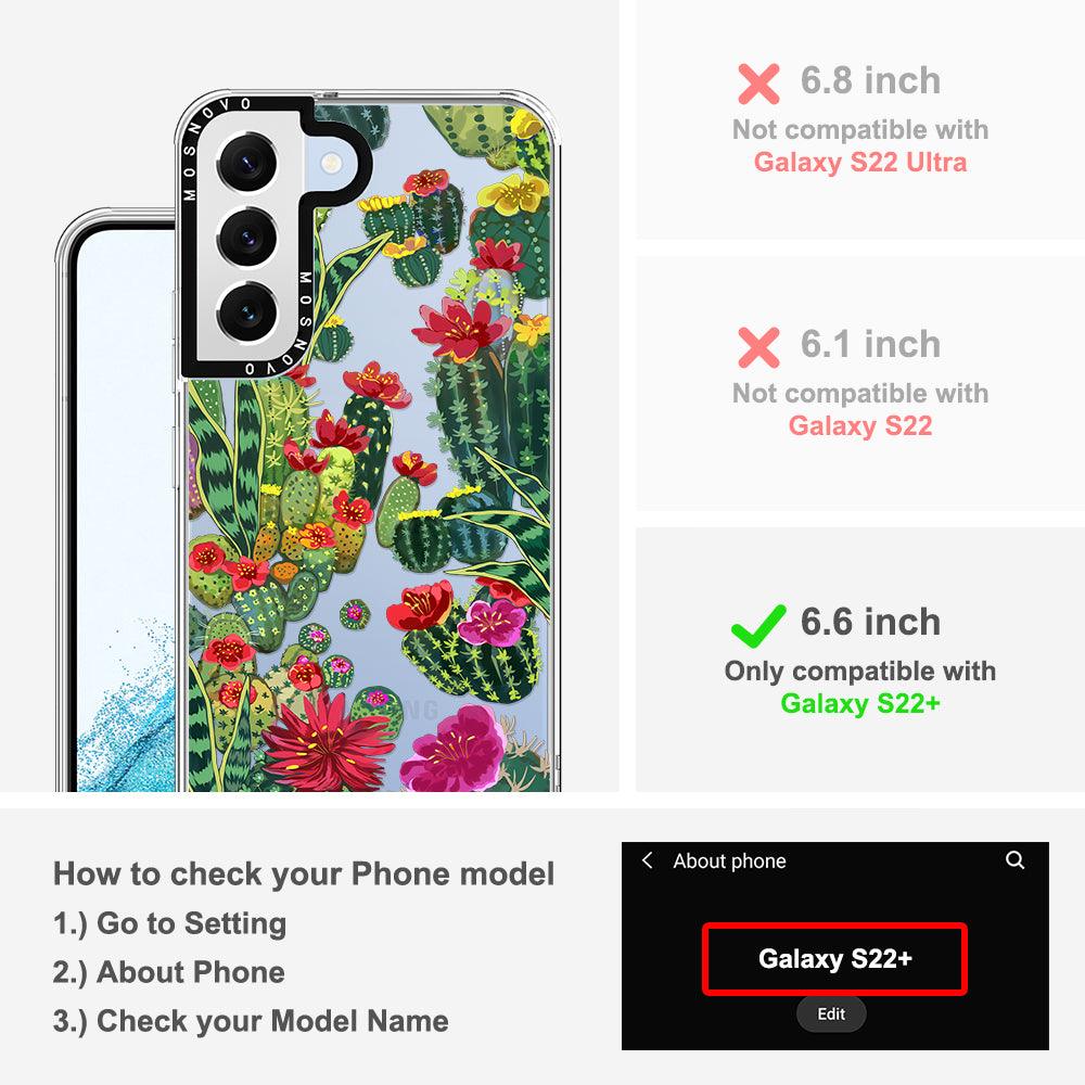 Cactus Garden Phone Case - Samsung Galaxy S22 Plus Case - MOSNOVO
