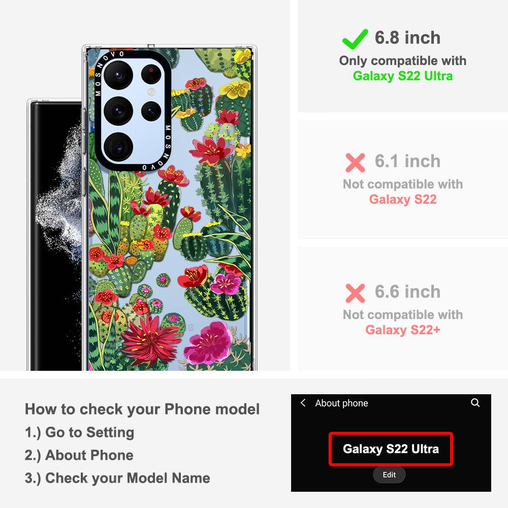 Cactus Garden Phone Case - Samsung Galaxy S22 Ultra Case - MOSNOVO