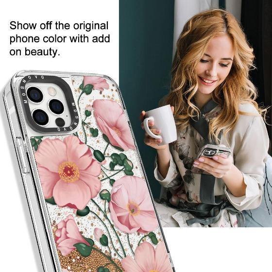 Calandrinia Glitter Phone Case - iPhone 12 Pro Max Case - MOSNOVO