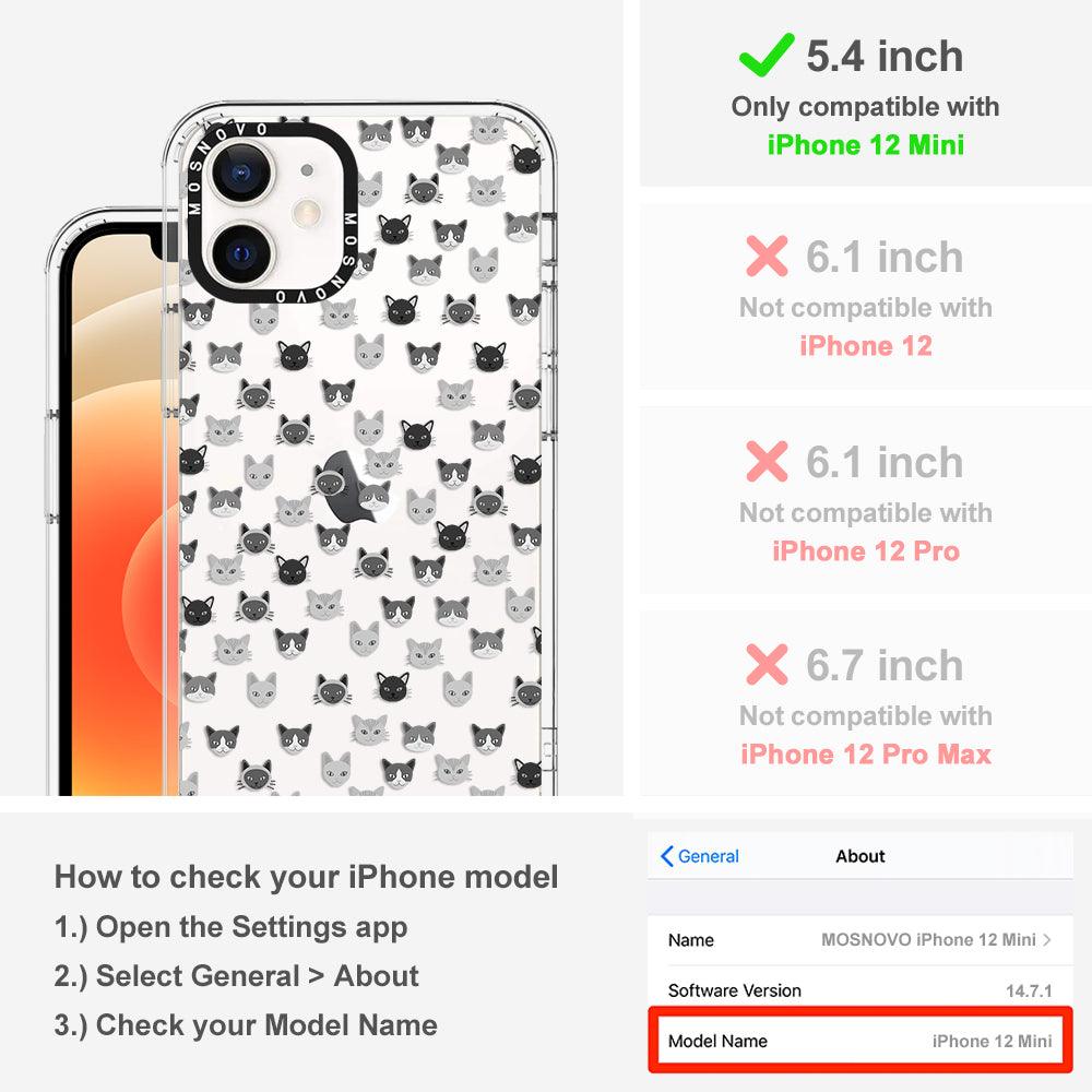 Cats Phone Case - iPhone 12 Mini Case - MOSNOVO