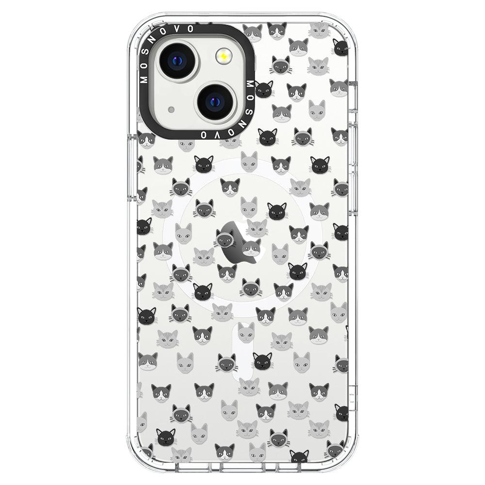 Cats Head Phone Case - iPhone 13 Case - MOSNOVO