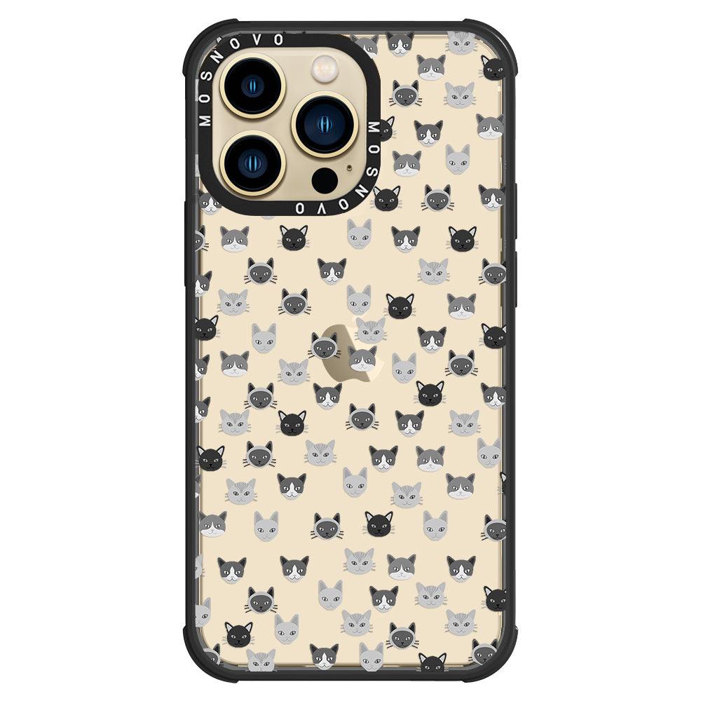 Cats Head Phone Case - iPhone 13 Pro Case - MOSNOVO