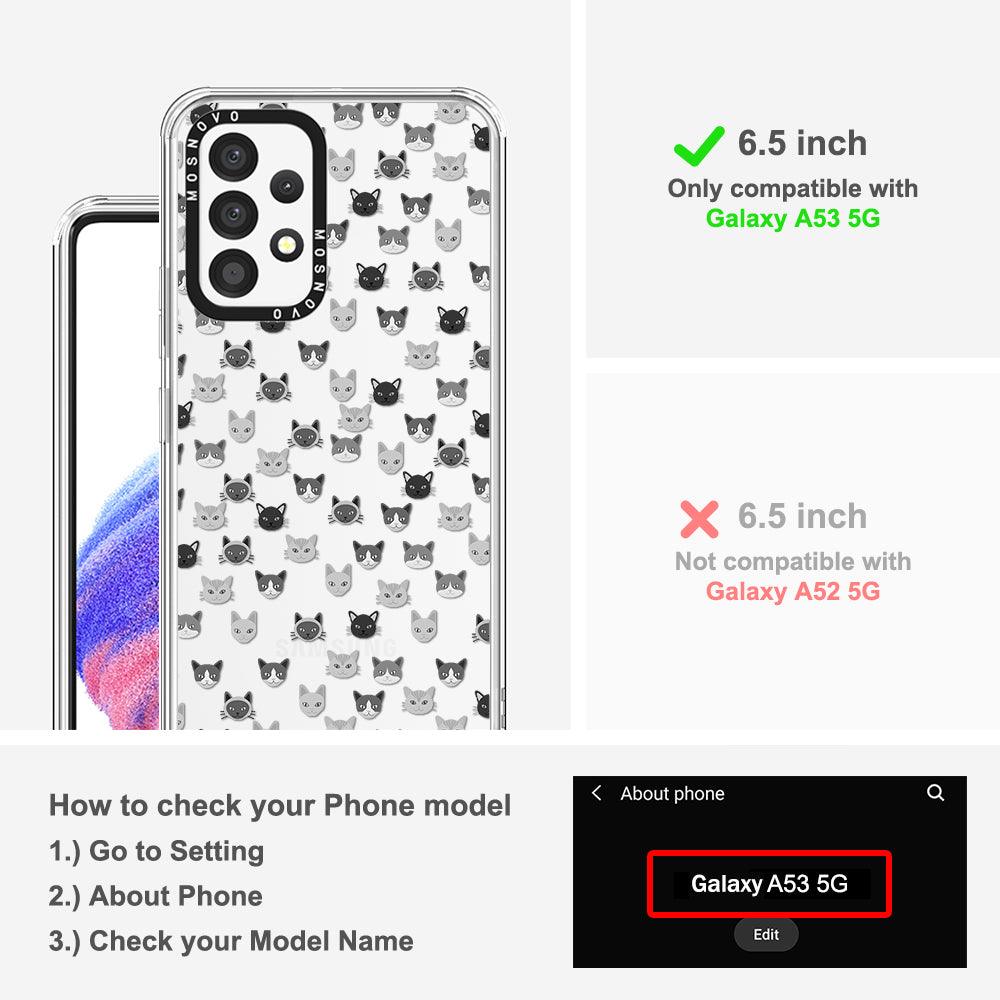 Cats Phone Case - Samsung Galaxy A53 Case - MOSNOVO