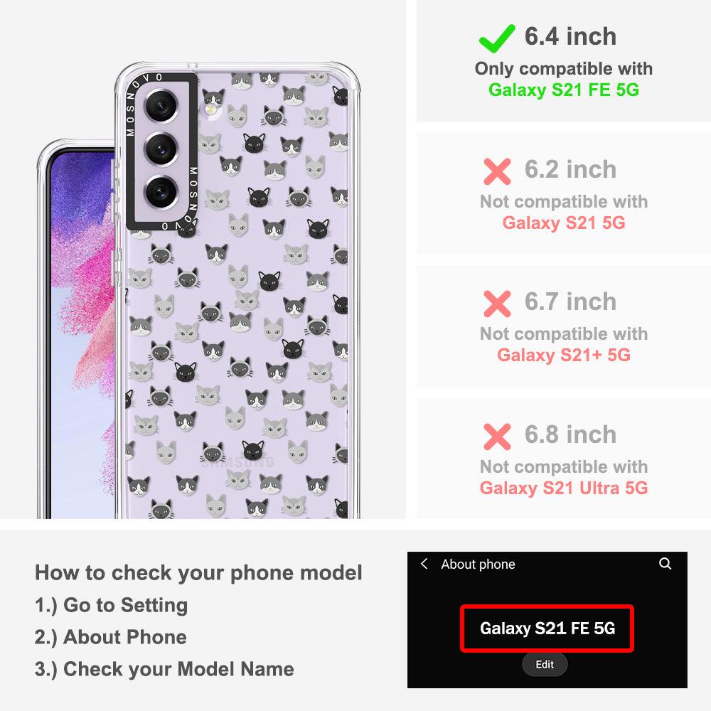 Cats Phone Case - Samsung Galaxy S21 FE Case - MOSNOVO
