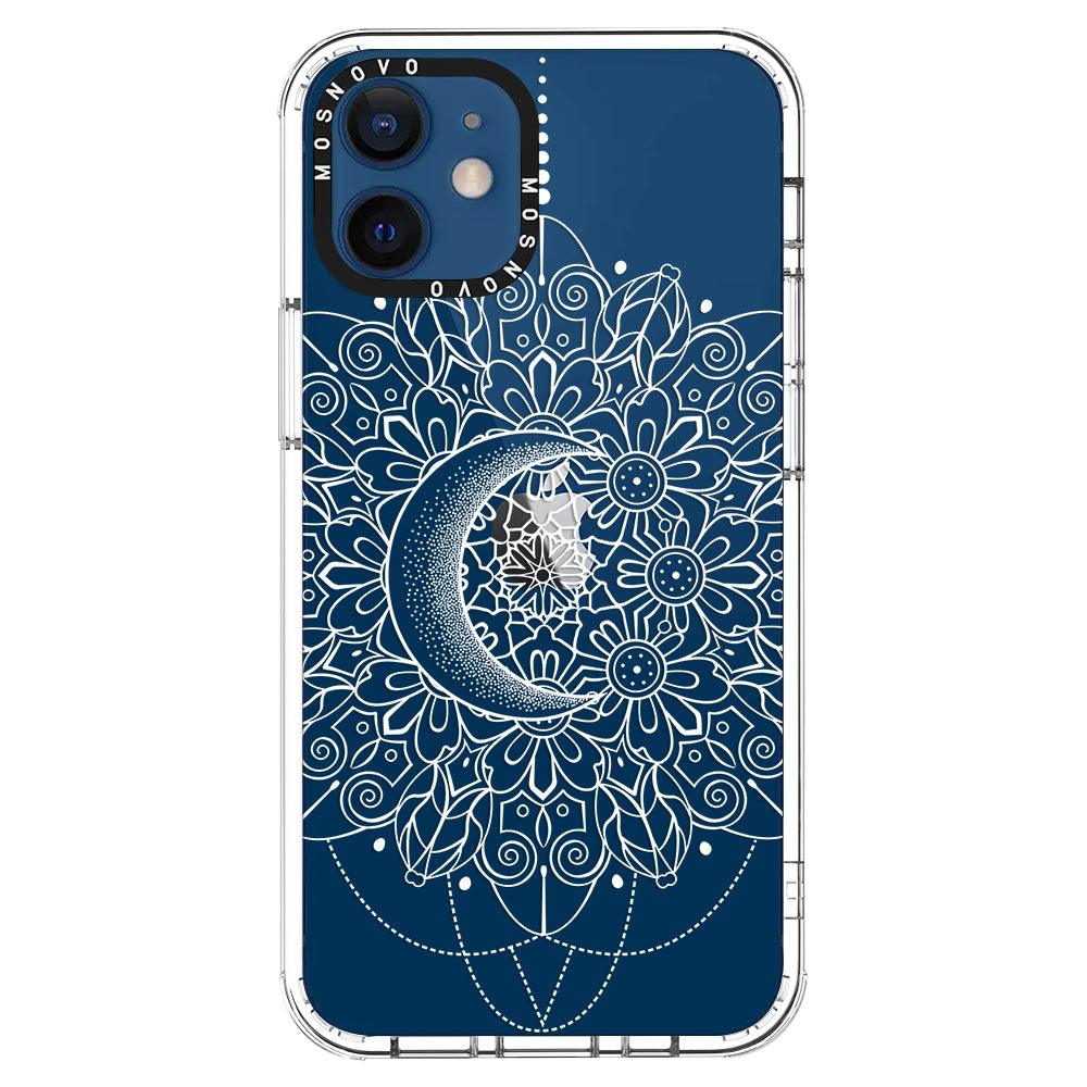 Celestial Moon Mandala Phone Case - iPhone 12 Case - MOSNOVO