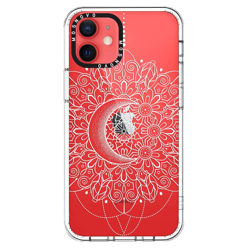 Celestial Moon Mandala Phone Case - iPhone 12 Mini Case - MOSNOVO
