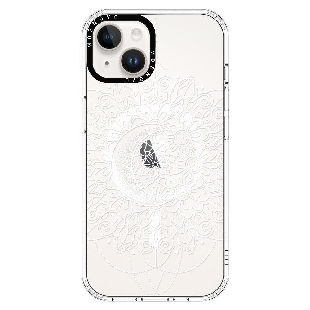 Celestial Moon Mandala Phone Case - iPhone 14 Plus Case - MOSNOVO