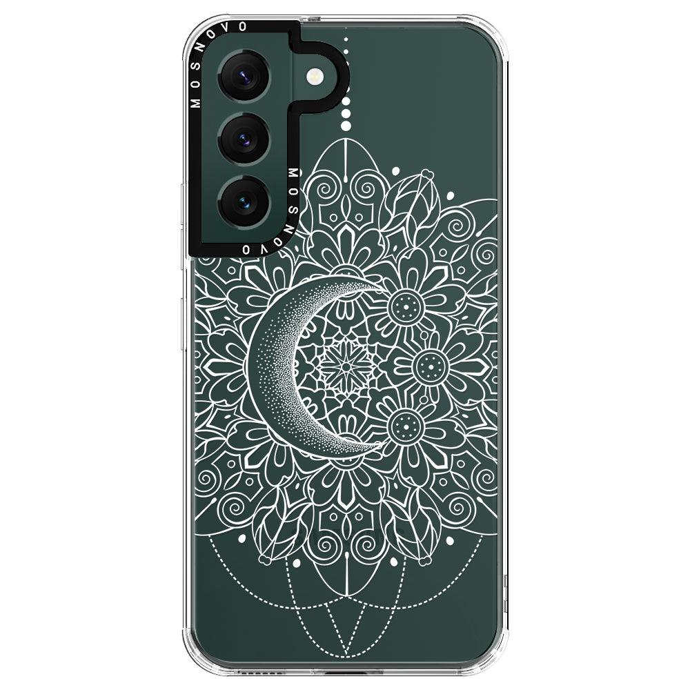 Celestial Moon Mandala Phone Case - Samsung Galaxy S22 Plus Case - MOSNOVO