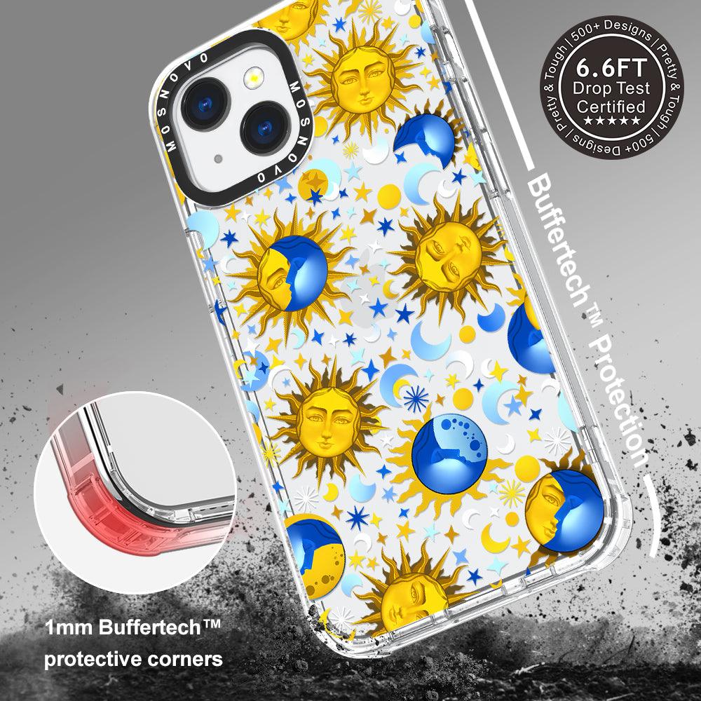 Sun and Moon Phone Case - iPhone 13 Mini Case - MOSNOVO