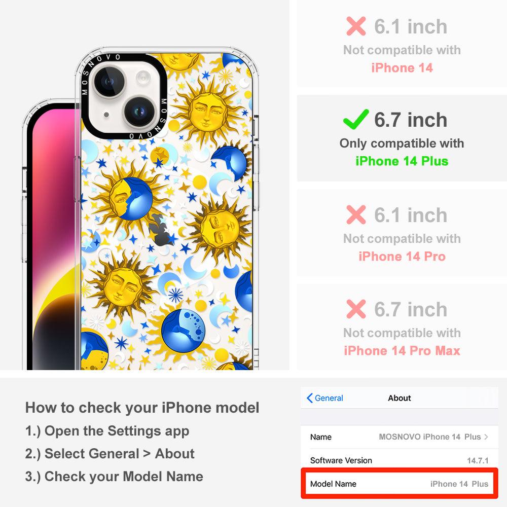 Sun and Moon Phone Case - iPhone 14 Plus Case - MOSNOVO