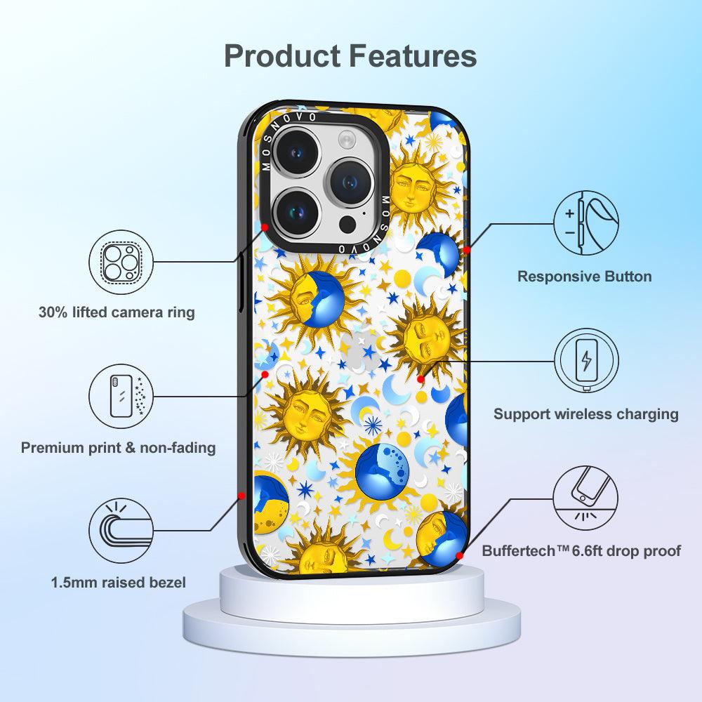 Sun and Moon Phone Case - iPhone 14 Pro Case - MOSNOVO