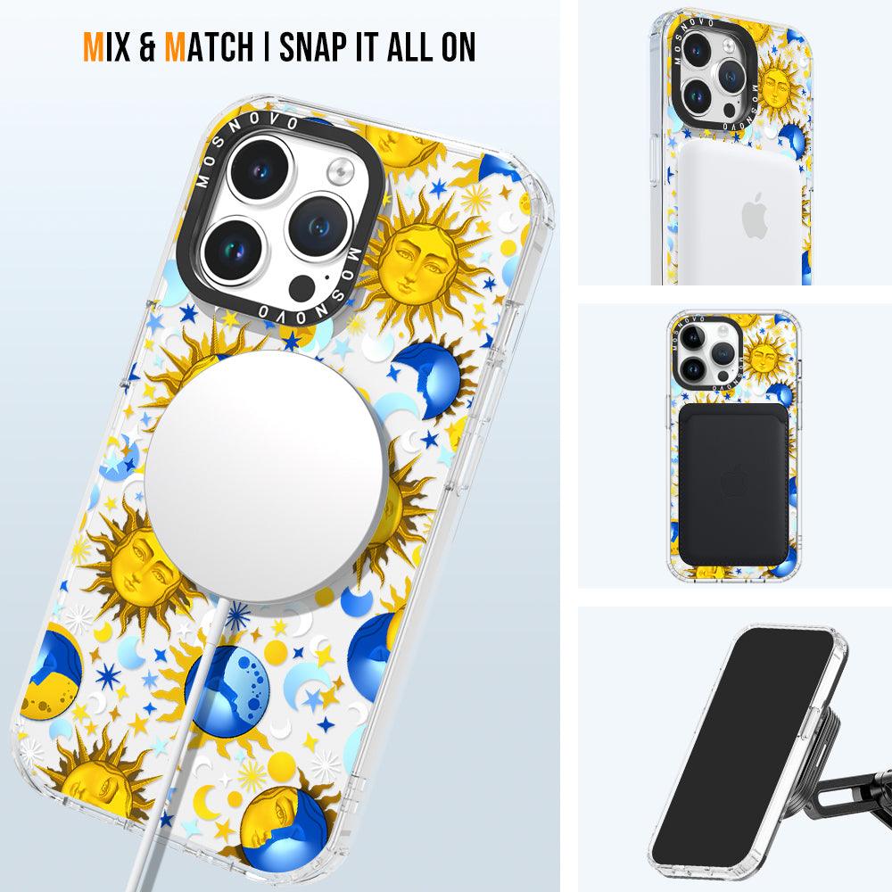 Sun and Moon Phone Case - iPhone 14 Pro Max Case - MOSNOVO