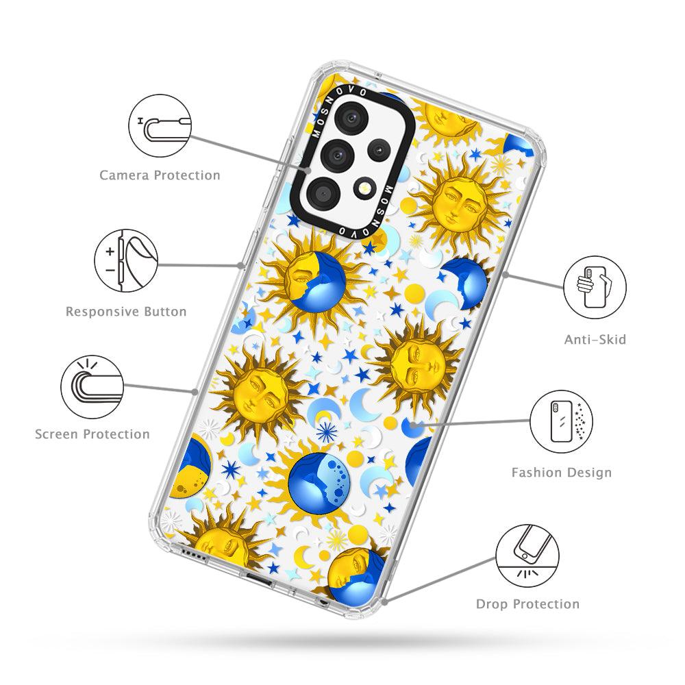 Celestial Sun Moon Phone Case - Samsung Galaxy A52 & A52s Case - MOSNOVO