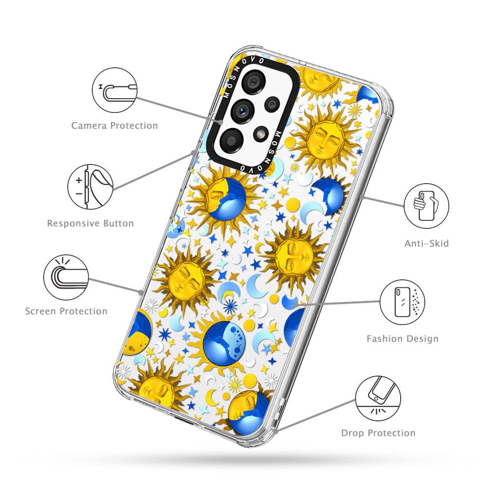 Celestial Sun Moon Phone Case - Samsung Galaxy A53 Case - MOSNOVO