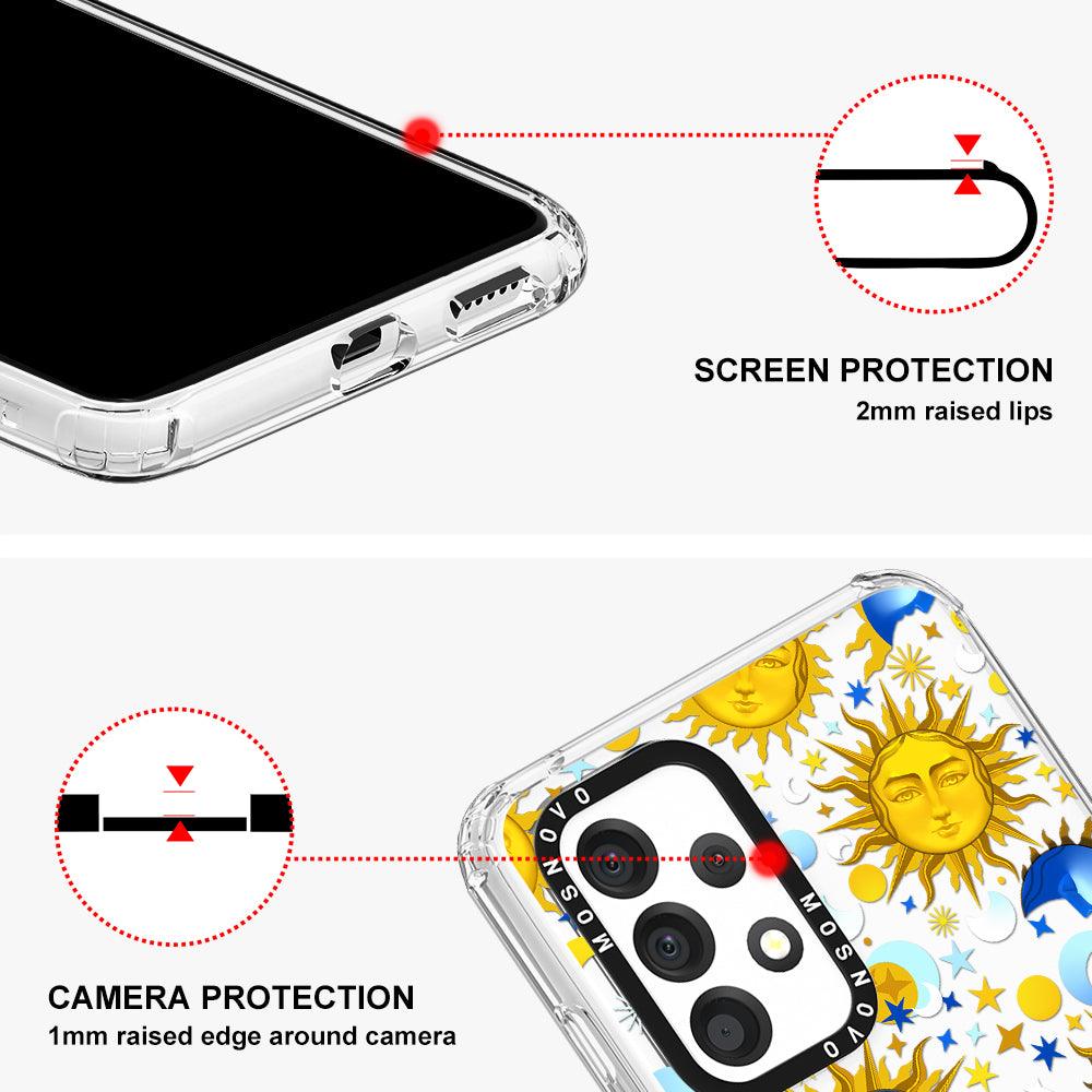 Celestial Sun Moon Phone Case - Samsung Galaxy A53 Case - MOSNOVO
