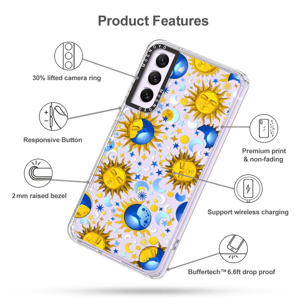 Celestial Sun Moon Phone Case - Samsung Galaxy S21 FE Case - MOSNOVO
