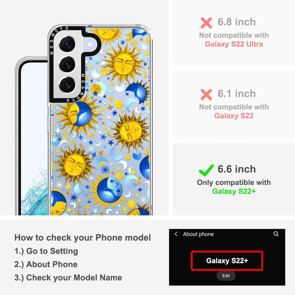 Celestial Sun Moon Phone Case - Samsung Galaxy S22 Plus Case - MOSNOVO