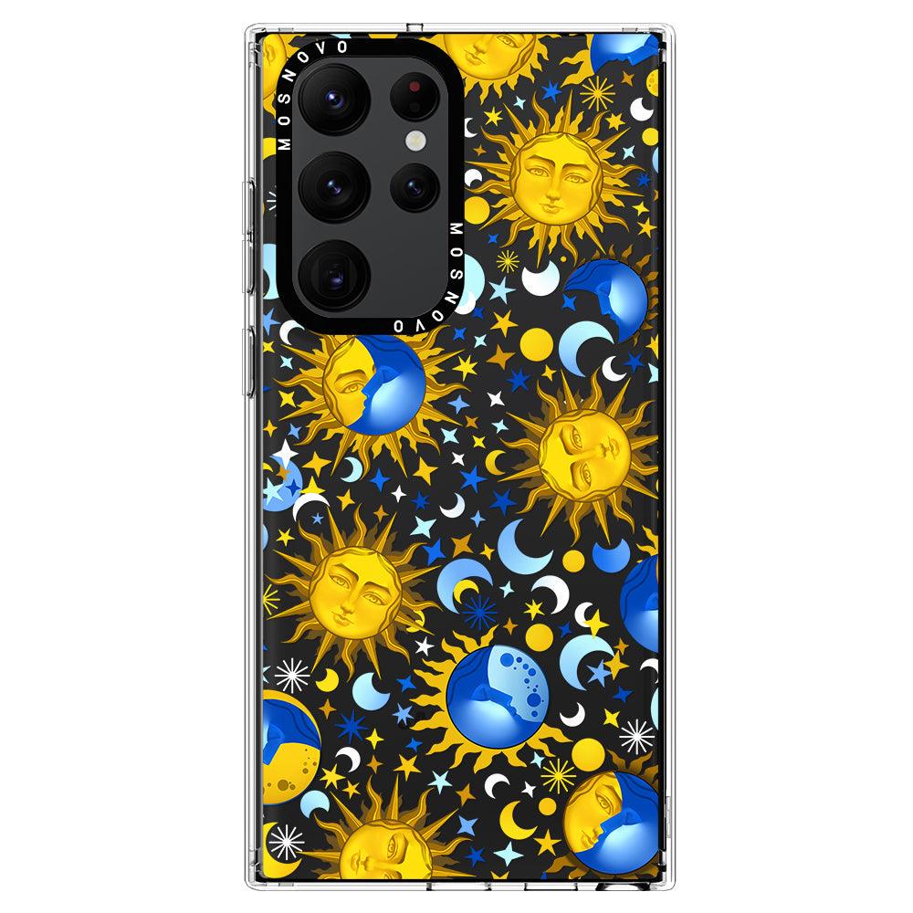 Celestial Sun Moon Phone Case - Samsung Galaxy S22 Ultra Case - MOSNOVO
