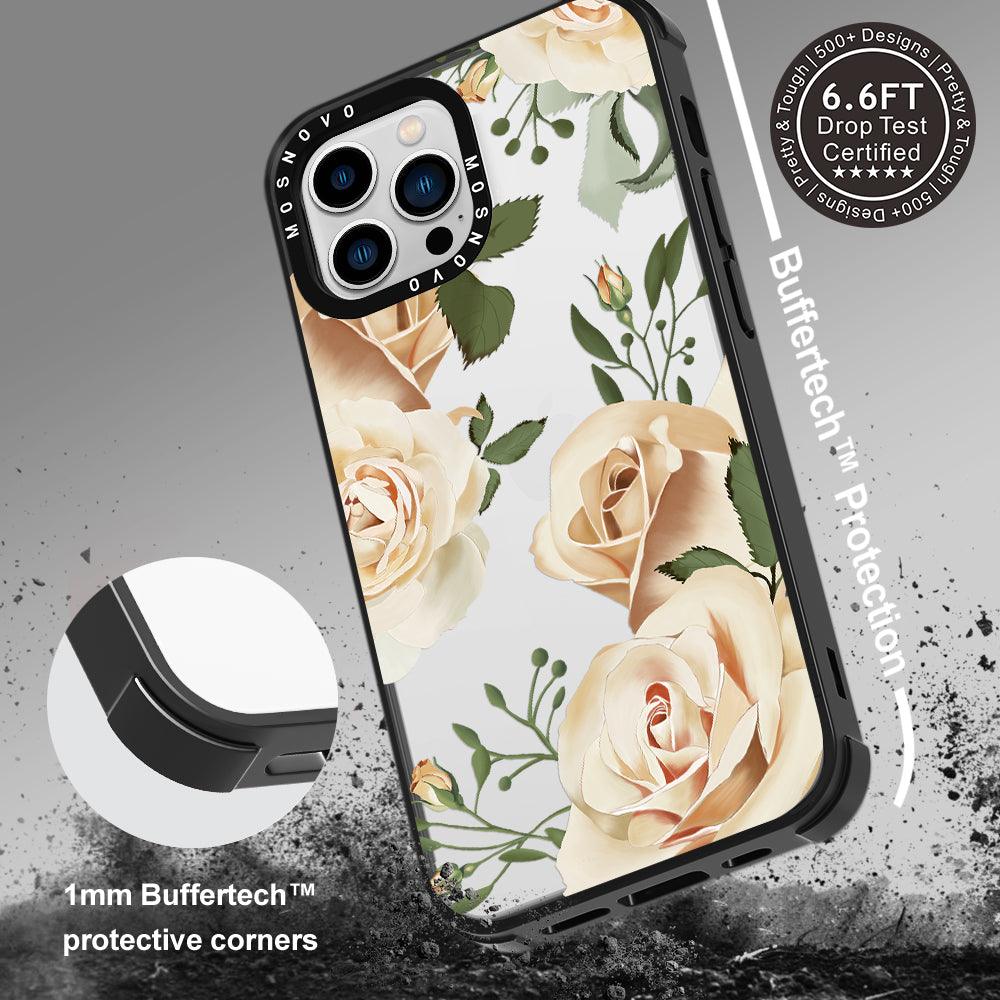 Champagne Roses Phone Case - iPhone 13 Pro Max Case - MOSNOVO