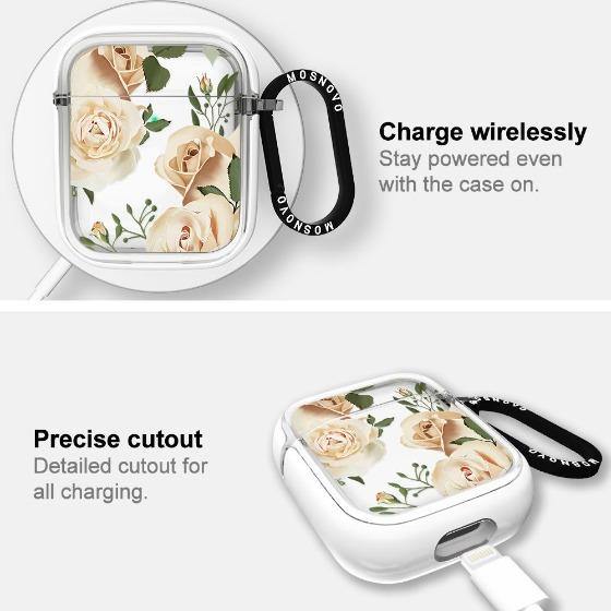 Champagne Roses AirPods 1/2 Case - MOSNOVO
