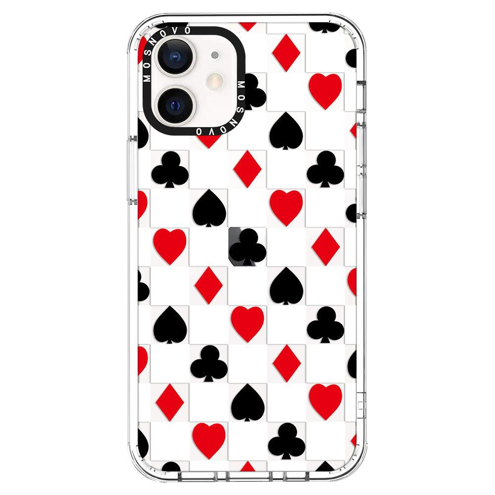 Checker Poker Phone Case - iPhone 12 Mini Case - MOSNOVO