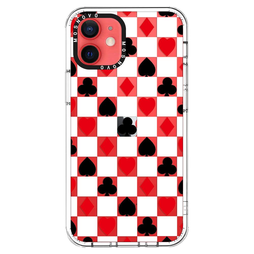 Checker Poker Phone Case - iPhone 12 Mini Case - MOSNOVO
